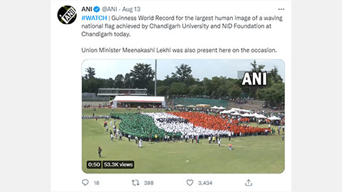 Chandigarh University Create Guinness World Record