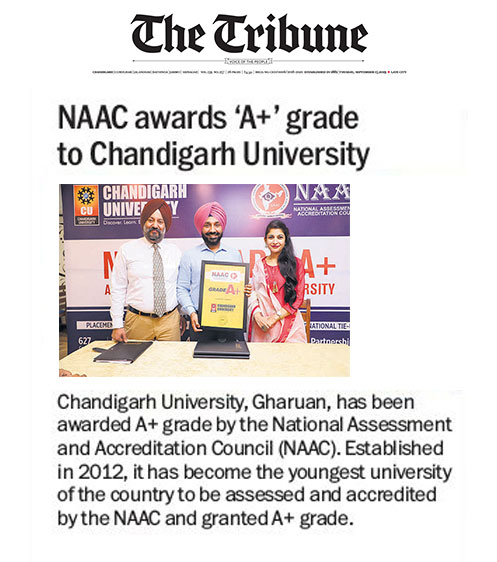 Chandigarh University NAAC A Plus Grade